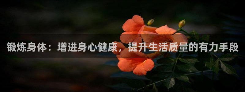 球皇直播nba：锻炼身体：增进身心健康，提升生活质量的有力手段