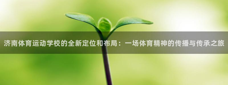 球皇直播cba直播：济南体育运动学校的全新定位和布局：一场体育精神的传播与传承之旅